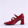 Tamaris Lucca Strappy Block Heel Shoe - Red