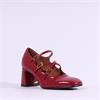 Tamaris Lucca Strappy Block Heel Shoe - Red