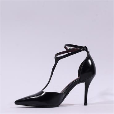 Tamaris Gabbe T Bar Pencil Heel - Black