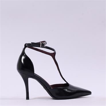 Tamaris Gabbe T Bar Pencil Heel - Black