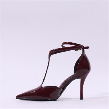 Tamaris Gabbe T Bar Pencil Heel - Merlot