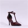 Tamaris Gabbe T Bar Pencil Heel - Merlot