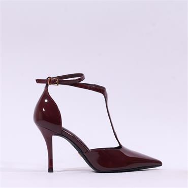 Tamaris Gabbe T Bar Pencil Heel - Merlot
