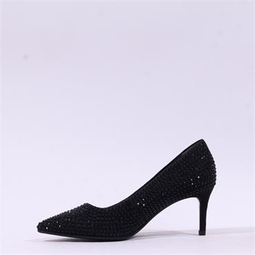 Tamaris Nyra Sparkle Pencil Heel - Black