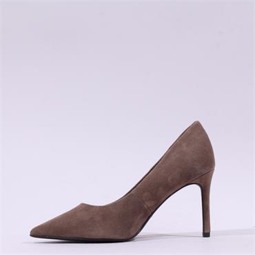 Tamaris Gabbe Classic Pencil High Heel - Taupe Suede