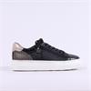 Tamaris Alexia Platform Sidezip Trainer - Black Gold