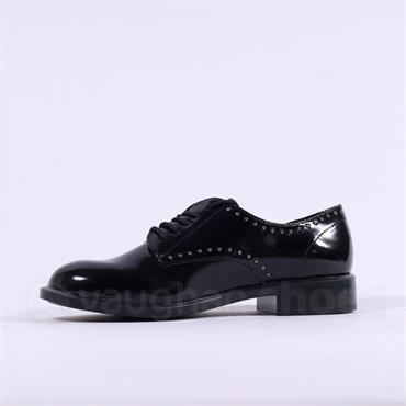 Tamaris Turly Laced Brogue - Black Studs