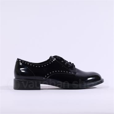 Tamaris Turly Laced Brogue - Black Studs