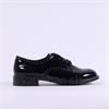 Tamaris Turly Laced Brogue - Black Studs