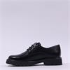 Tamaris Tavendra Stitch Sole Laced Shoe - Black Shine