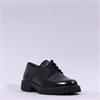 Tamaris Tavendra Stitch Sole Laced Shoe - Black Shine