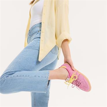 Tamaris Krista Gumsole Laced Trainer - Pink Combi