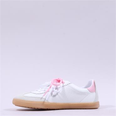 Tamaris Krista Gumsole Laced Trainer - White Rose Combi