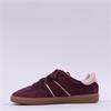 Tamaris Tati T Toe Laced Low Trainer - Burgundy
