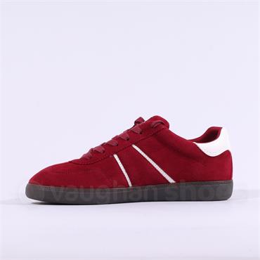 Tamaris Tati T Toe Laced Low Trainer - Merlot