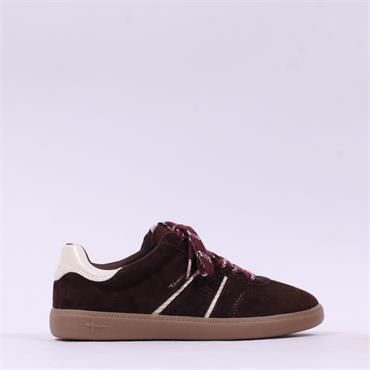 Tamaris Tati T Toe Laced Low Trainer - Mocca