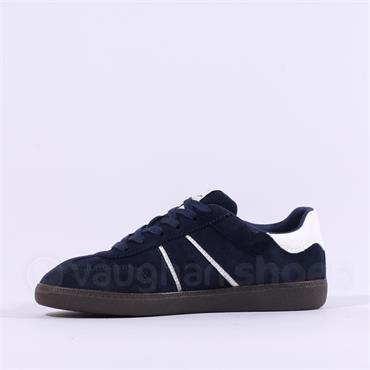 Tamaris Tati T Toe Laced Low Trainer - Navy