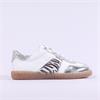 Tamaris Tati T Toe Laced Low Trainer - Zebra Combi