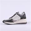Tamaris Zoe Wedge Side Zip Trainer - Dark Grey Combi