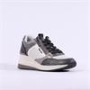 Tamaris Zoe Wedge Side Zip Trainer - Dark Grey Combi