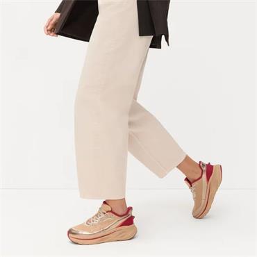 Tamaris Xanya Sporty Platform Trainer - Ivory Combi