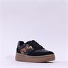 Tamaris Boogie Platform Two Tone Trainer - Black Leopard