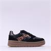 Tamaris Boogie Platform Two Tone Trainer - Black Leopard