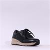 Tamaris Ela Internal Zip Wedge Trainer - Black Croc