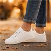 Tamaris Skylar Classic Laced Trainer - White Combi