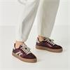 Tamaris Nakja Retro Gumsole Trainer - Bordo Metallic
