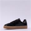 Tamaris Nakja Retro Gumsole Trainer - Dark Brown Patent