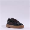 Tamaris Nakja Retro Gumsole Trainer - Dark Brown Patent
