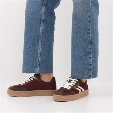 Tamaris Nakja Retro Gumsole Trainer - Merlot