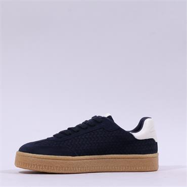 Tamaris Nakja Retro Gumsole Trainer - Navy
