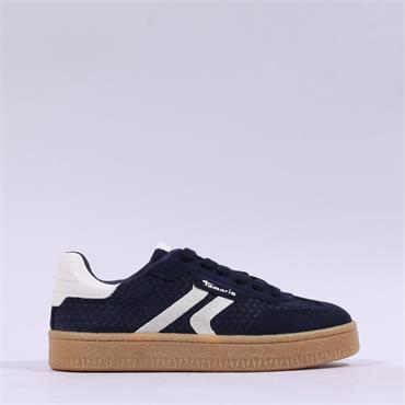 Tamaris Nakja Retro Gumsole Trainer - Navy