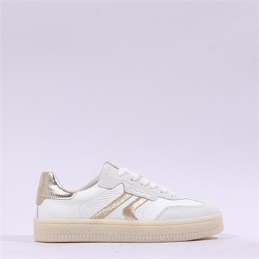 Tamaris Nakja Retro Gumsole Trainer - White Gold