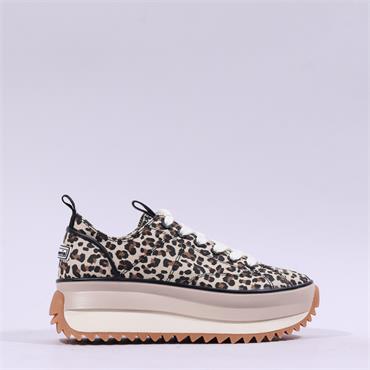 Tamaris Milena Platform Cleated Trainer - Leopard Print