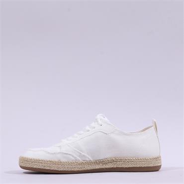 Tamaris Tatife Weave Platform Trainer - White