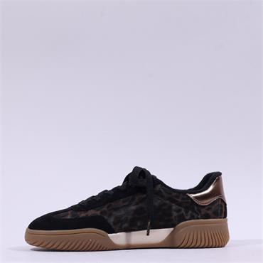 Tamaris Fair T Toe Laced Trainer - Leopard Print