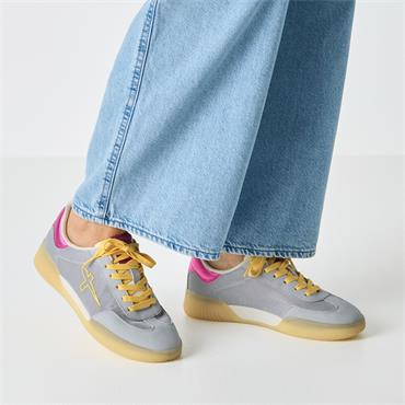 Tamaris Fair T Toe Laced Trainer - Light Blue Combi