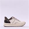 Tamaris Marla Step In Platform Trainer - Ivory Combi