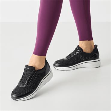 Tamaris Lavita Step In Sparkle Trainer - Black