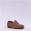 Tamaris Napoli Ruched Suede Penny Loafer - Cognac