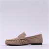 Tamaris Napoli Ruched Suede Penny Loafer - Taupe