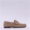 Tamaris Napoli Ruched Suede Penny Loafer - Taupe