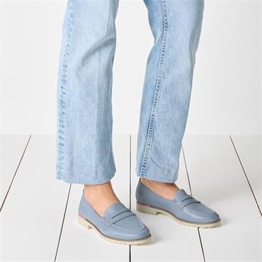 Tamaris Careen Slip On Loafer - Light Blue