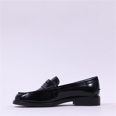 Tamaris Lelani Classic Penny Loafer - Black Shine