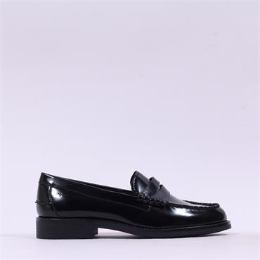 Tamaris Lelani Classic Penny Loafer - Black Shine