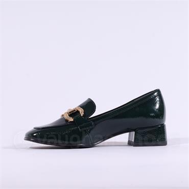Tamaris Almira Classic Slip On Loafer - Green Patent