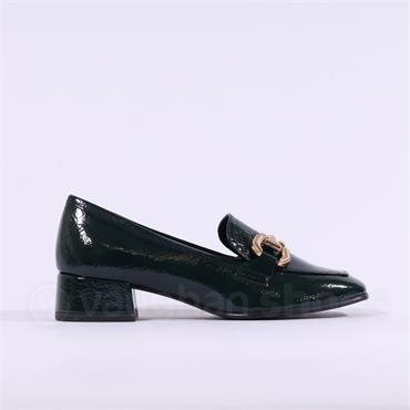 Tamaris Almira Classic Slip On Loafer - Green Patent